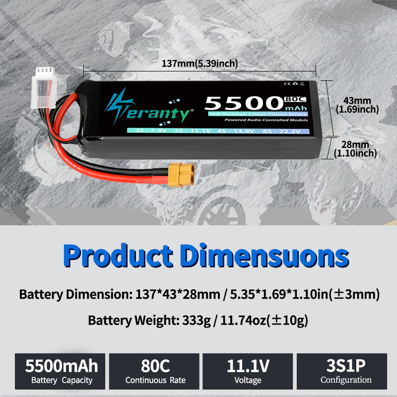 1/2pcs TERANTY 3S Lipo Battery - Drone Battery Lipo ulasan dan harga